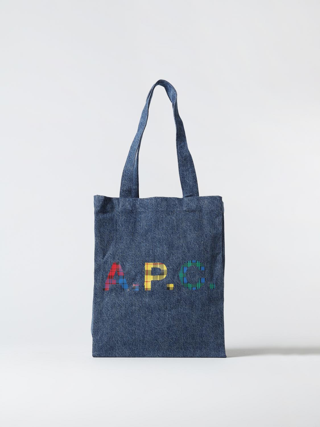 Apc Tote Bags A.p.c. Woman Color Denim