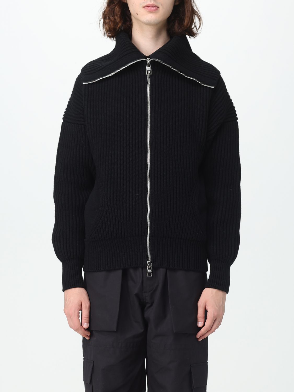 Shop Alexander Mcqueen Wool And Cashmere Cardigan In Black