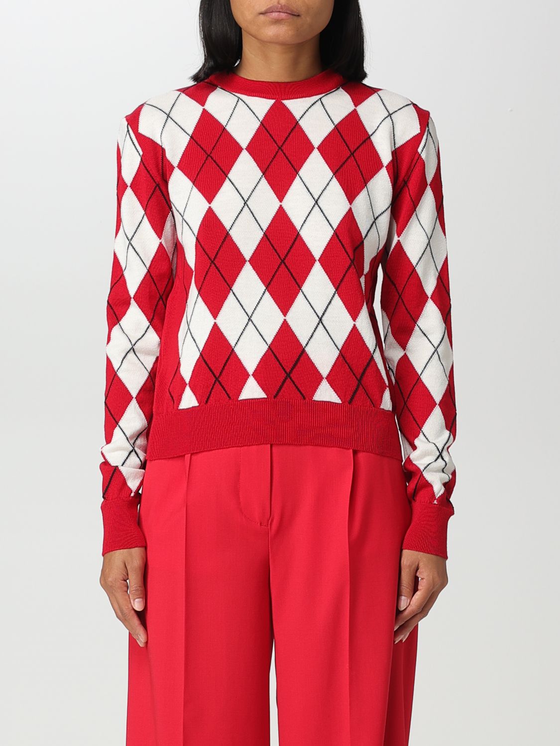 Msgm Sweater In Red