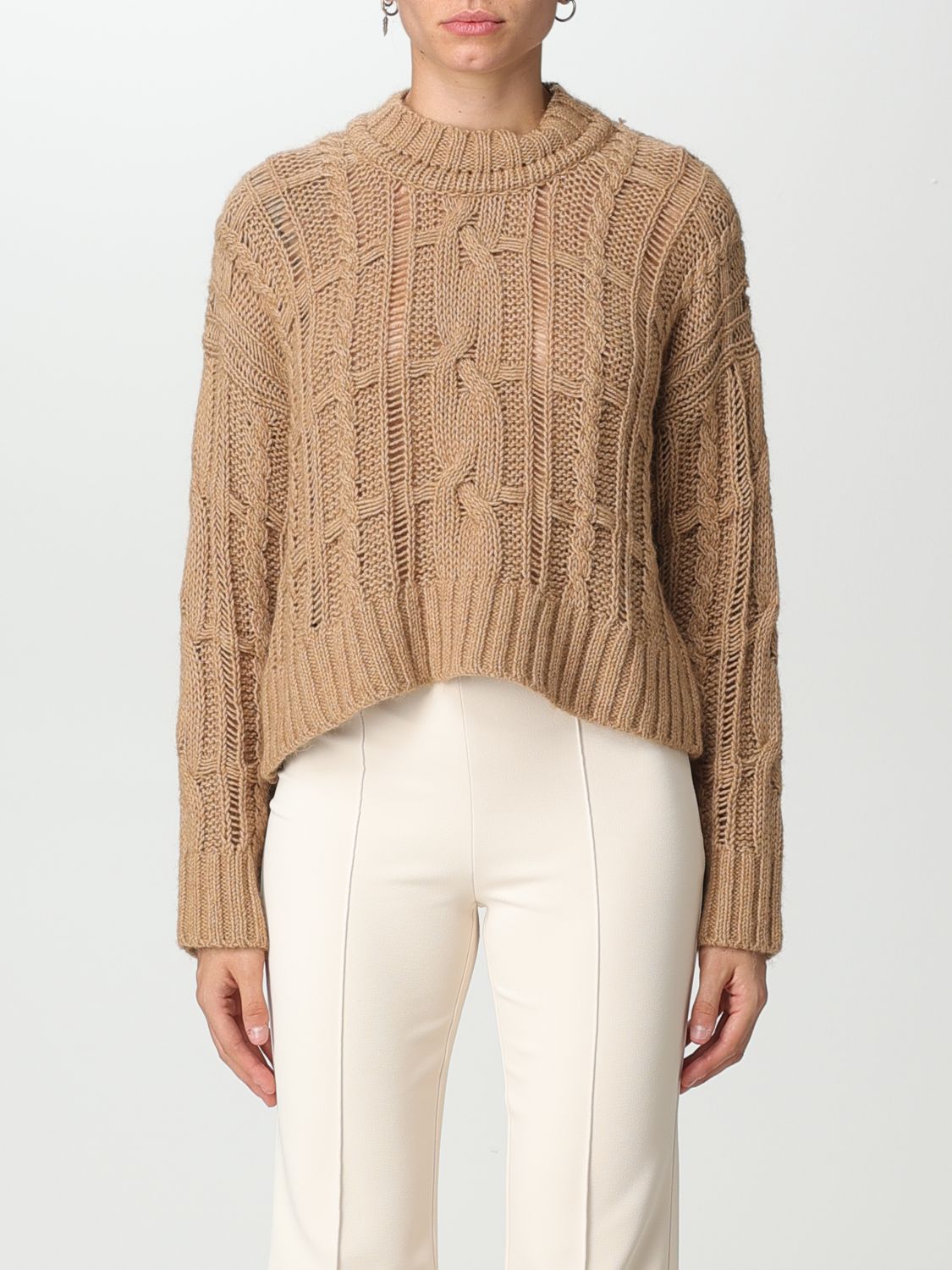 Pinko Sweater  Woman Color Camel