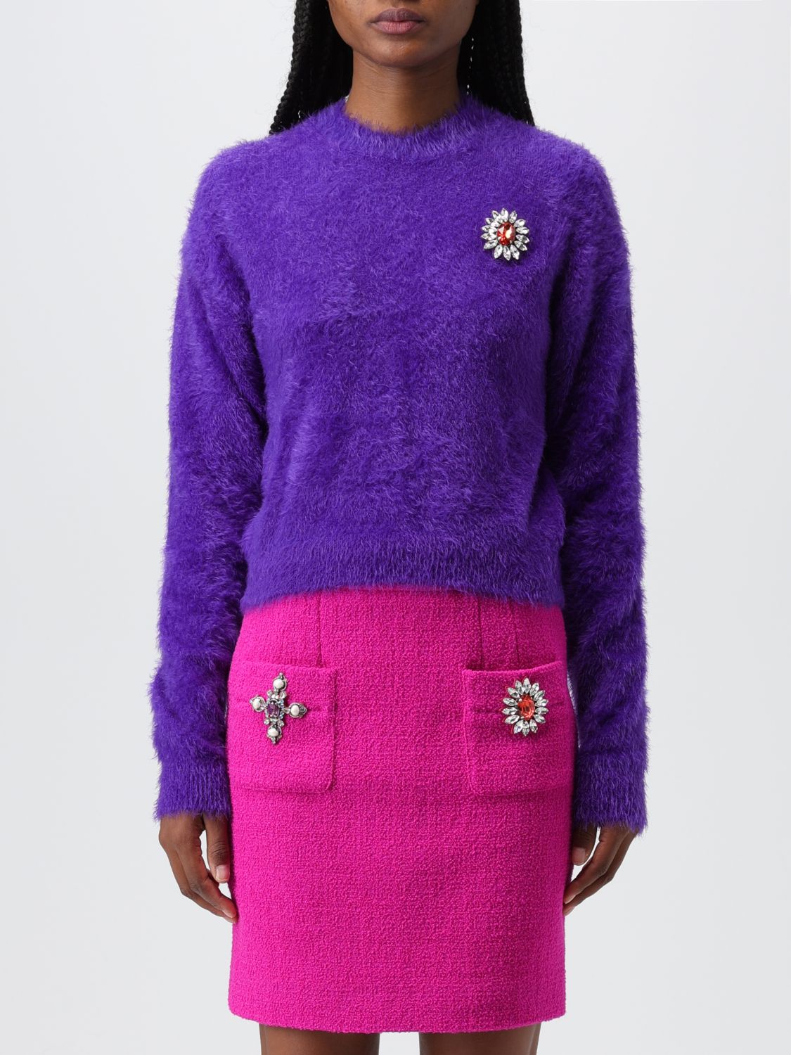 Moschino Couture Jacke  Damen Farbe Violett