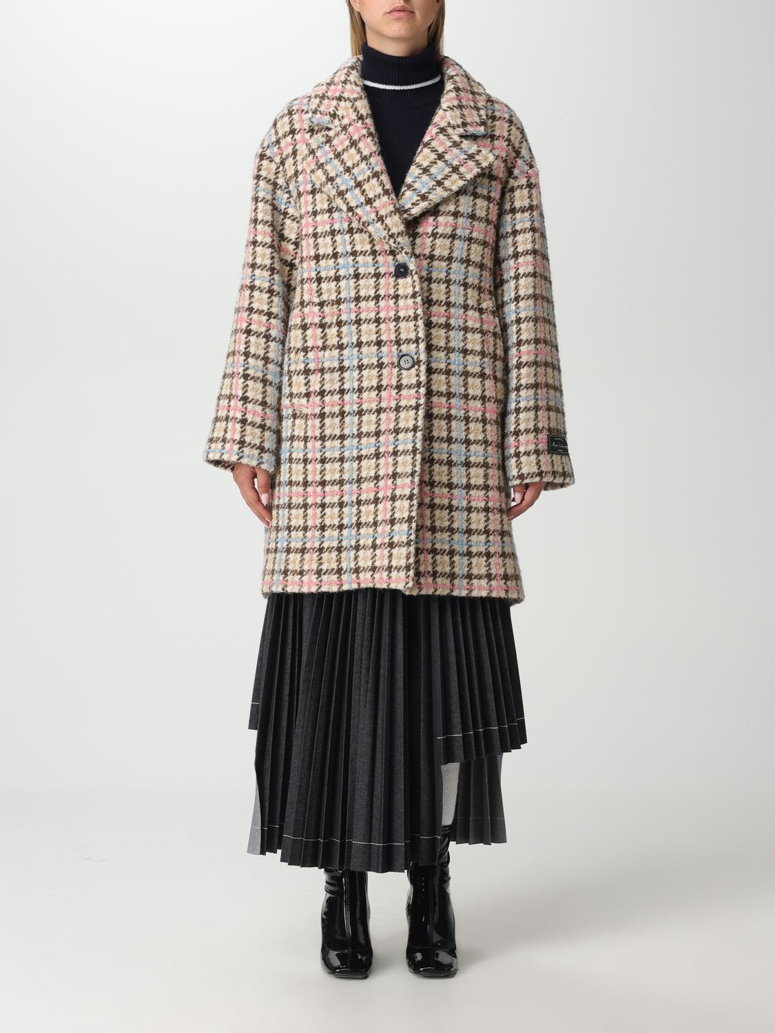 Msgm Houndstooth In Beige