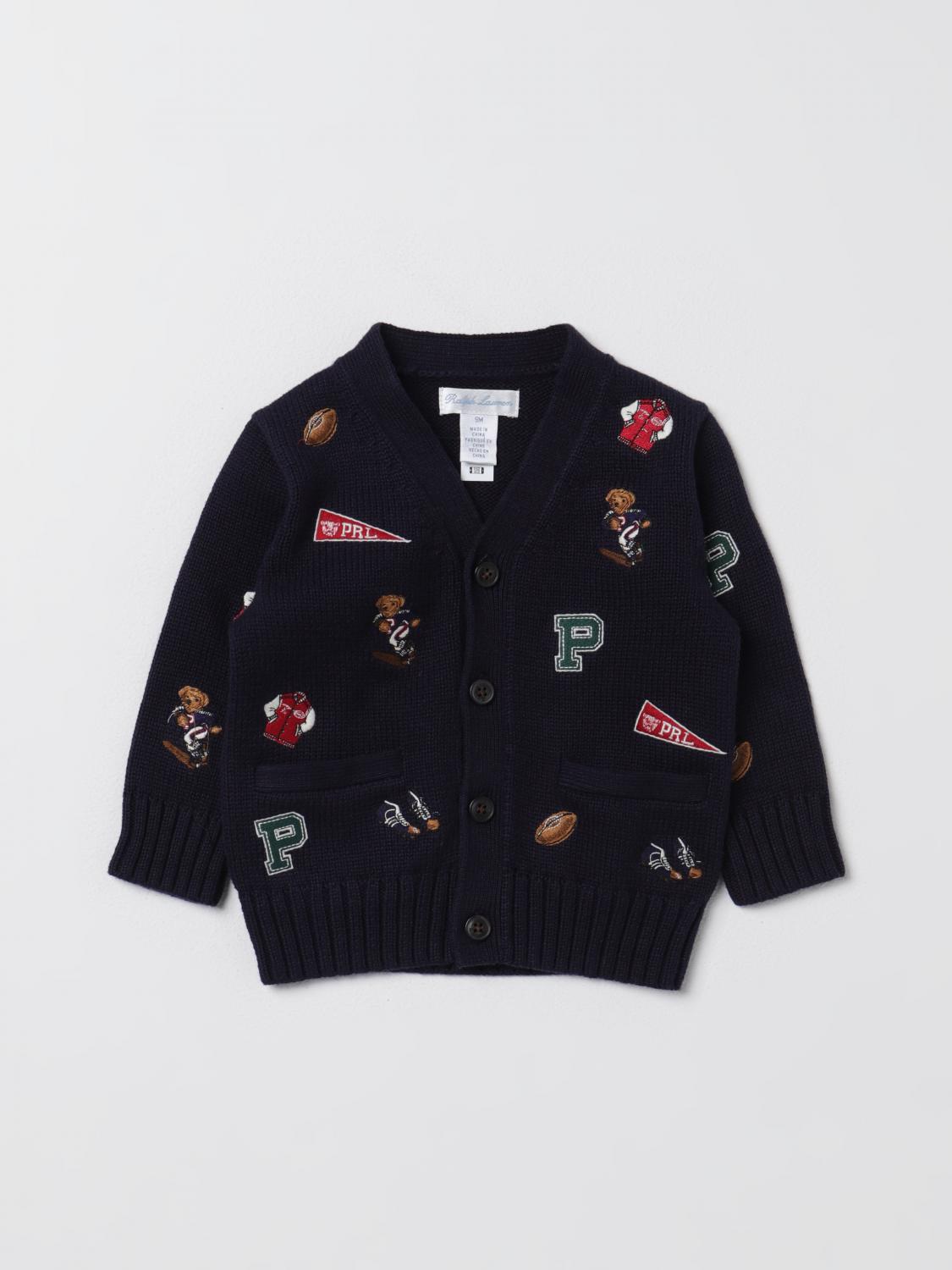 POLO RALPH LAUREN sweater for baby Blue Polo Ralph Lauren sweater