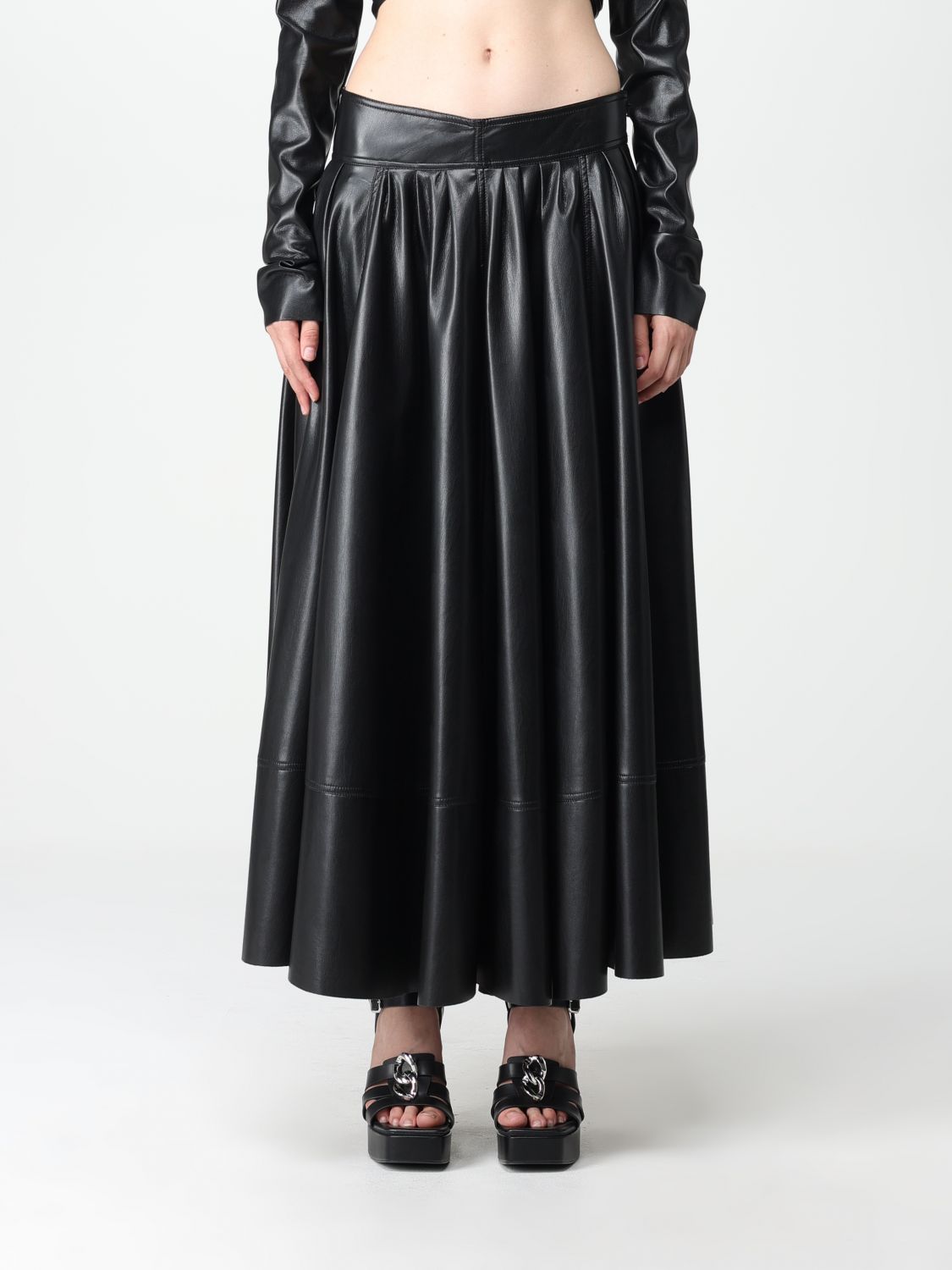 Shop Philosophy Di Lorenzo Serafini Skirt  Woman Color Black