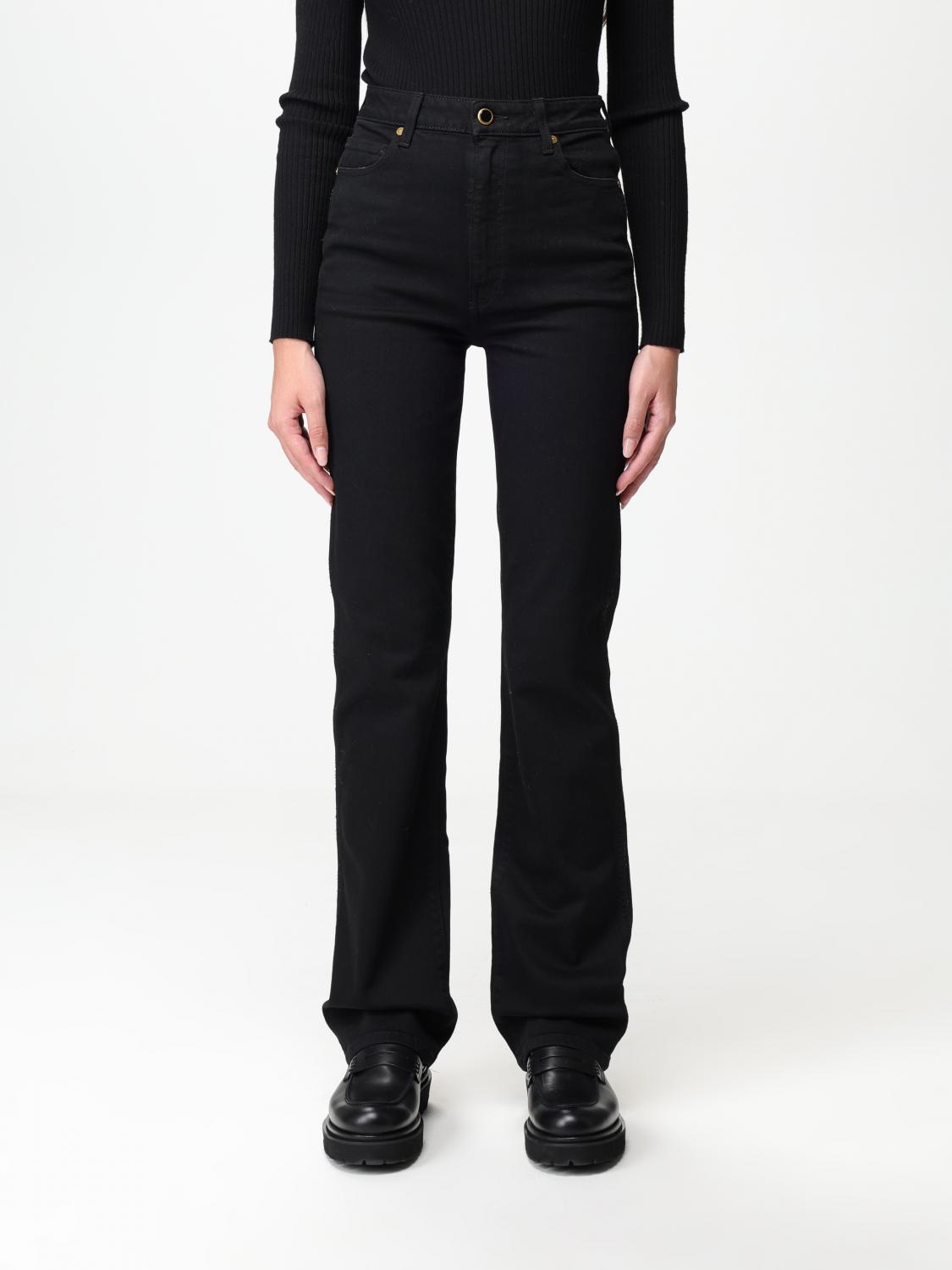 Khaite Kyle Straight Cotton Denim Jeans In Black