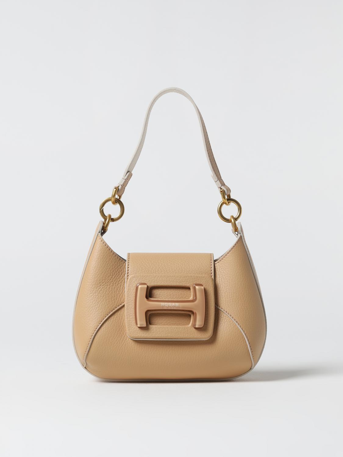 HOGAN H Bag bag in leather Beige Hogan mini bag