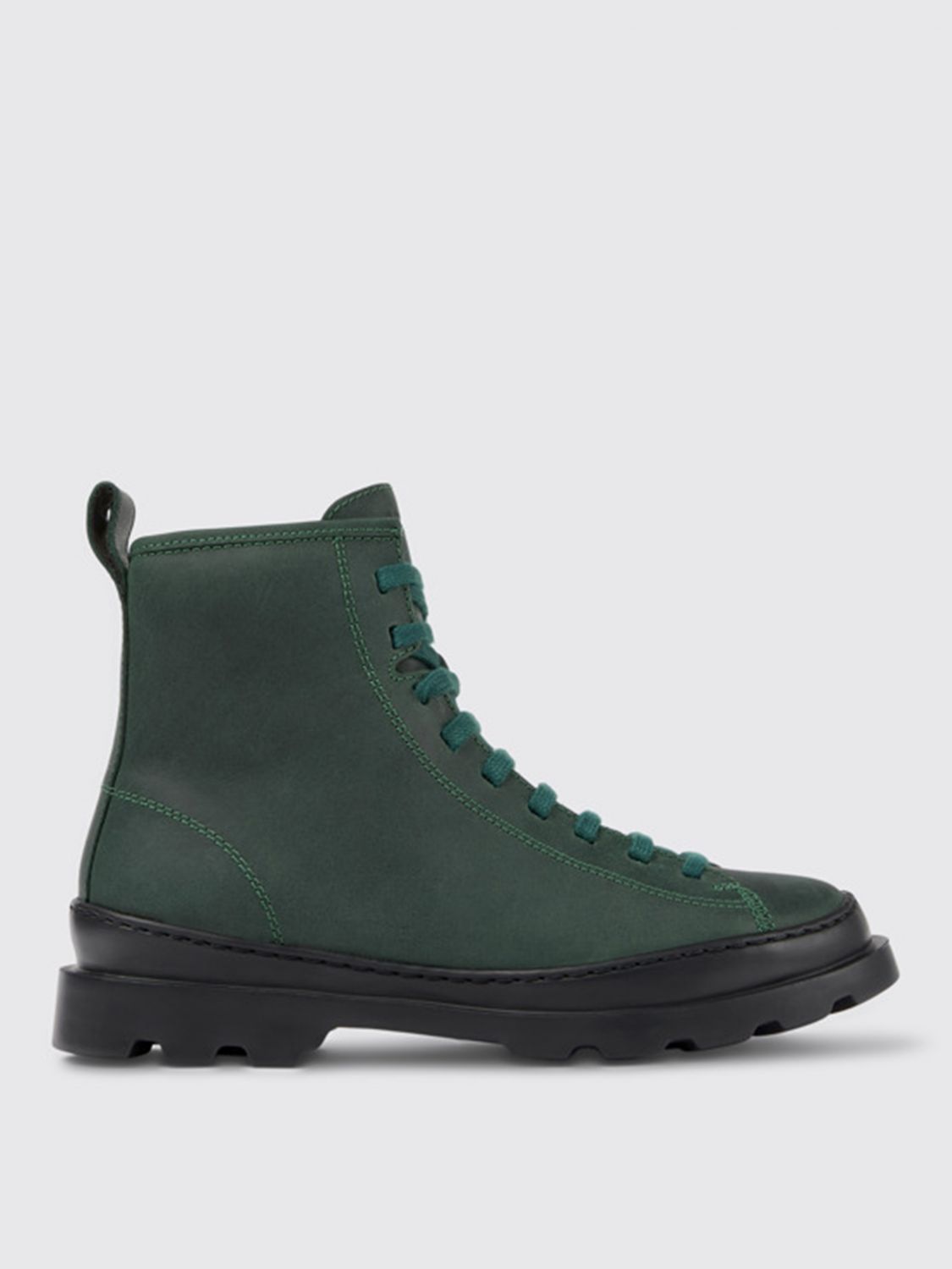 Camper Flat Ankle Boots  Woman Color Green