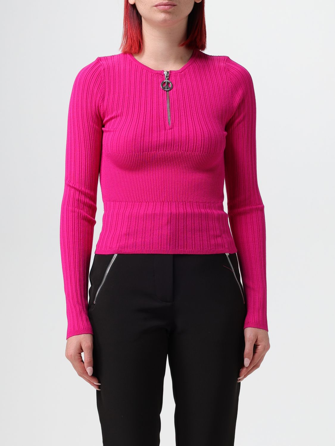 Moschino Sweater  Jeans Woman Color Fuchsia