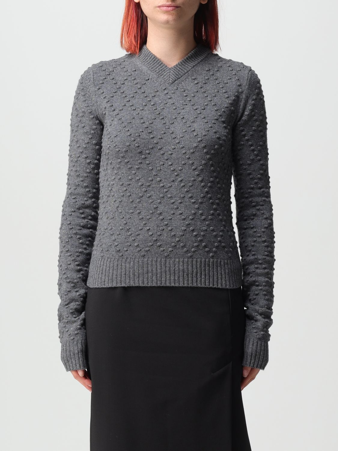 Shop Sportmax Sweater  Woman Color Grey