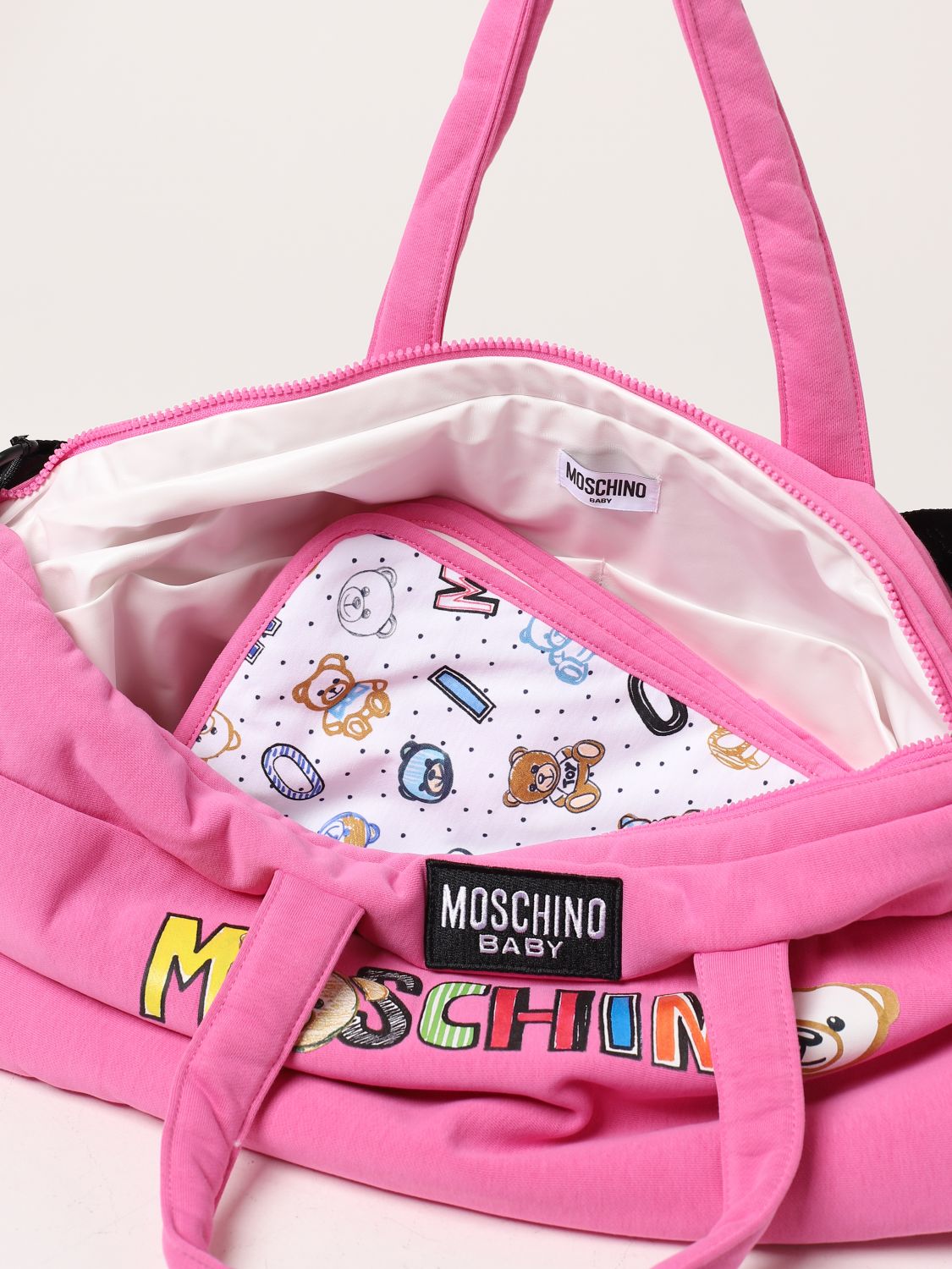 MOSCHINO BABY: blanket set for kids - Strawberry | Moschino