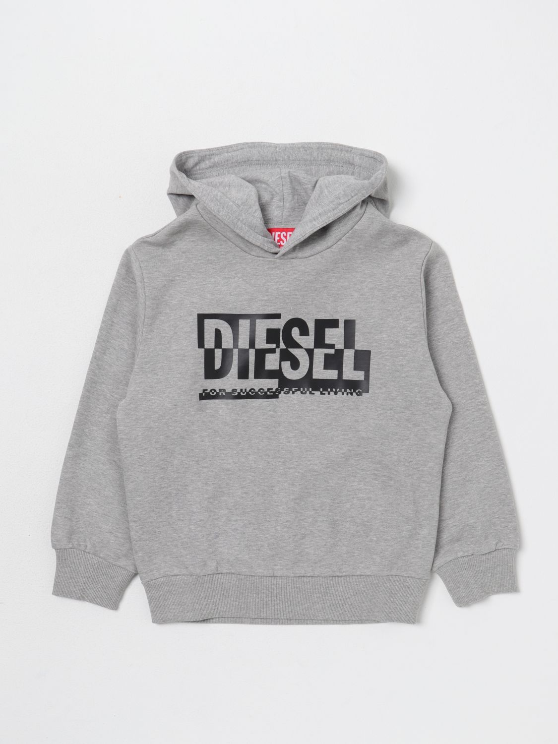 Grey best sale diesel hoodie