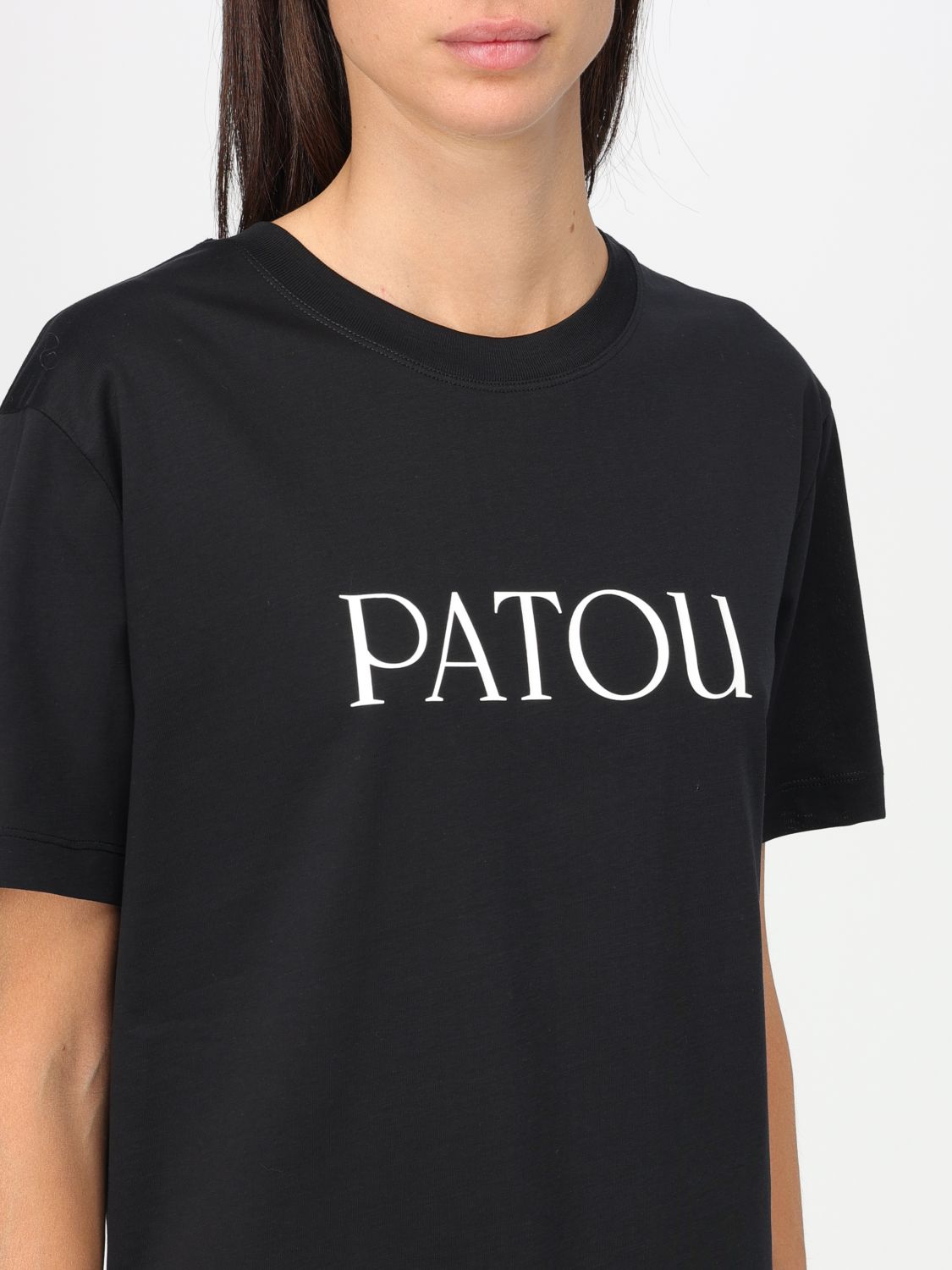 PATOU: t-shirt for woman - Black | Patou t-shirt JE0299999