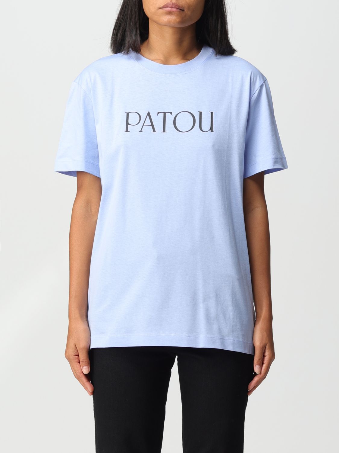 PATOU T-SHIRT PATOU WOMAN COLOR BLUE,E69063009