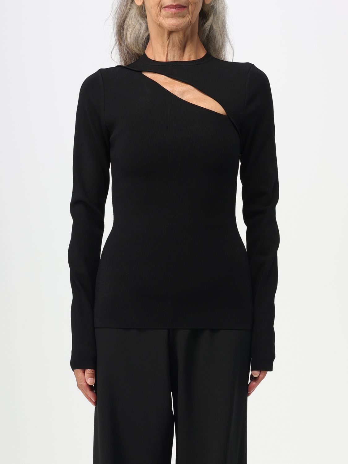 Shop Victoria Victoria Beckham Sweater  Woman Color Black