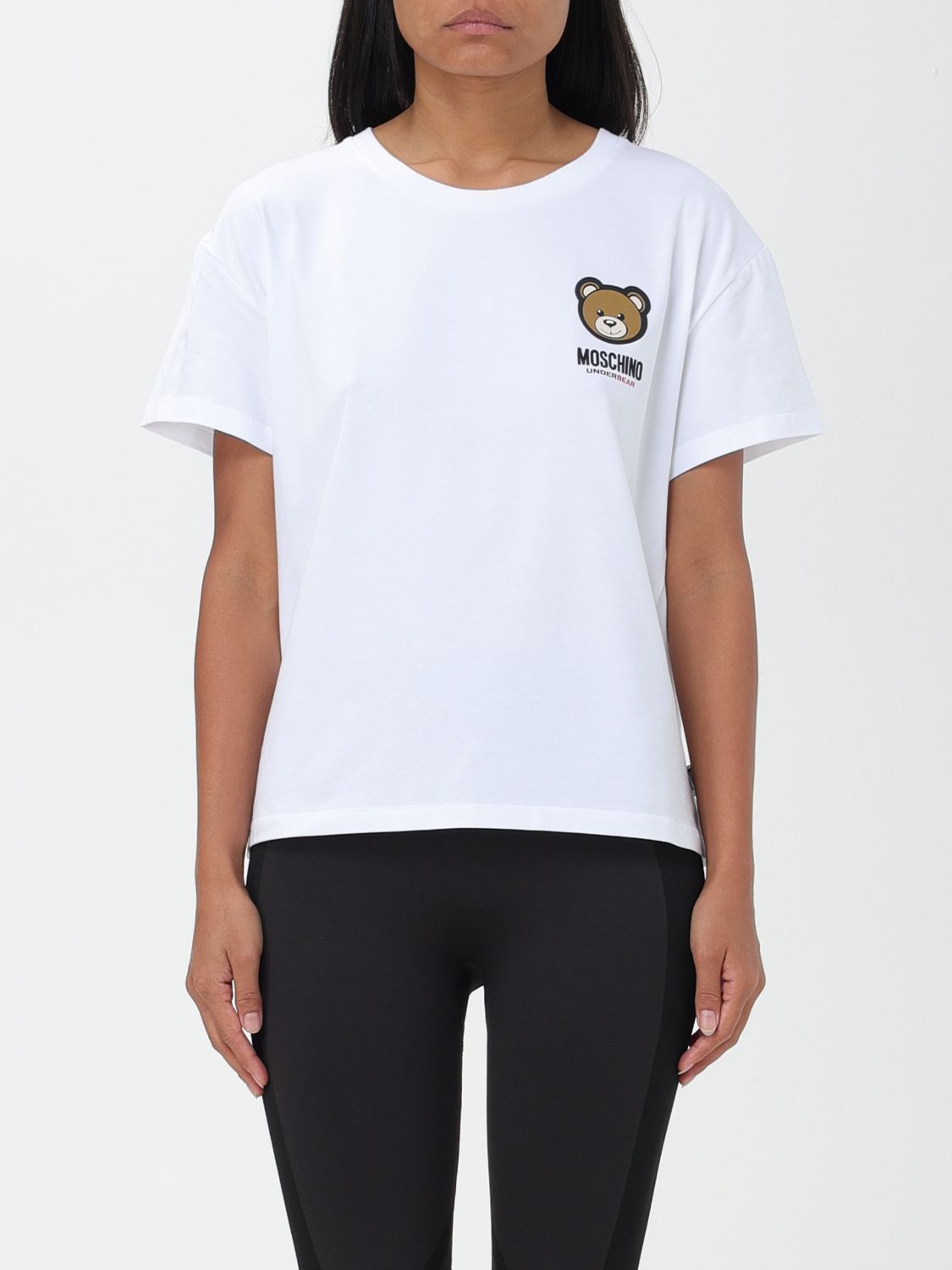 t-shirt moschino underwear woman colour white