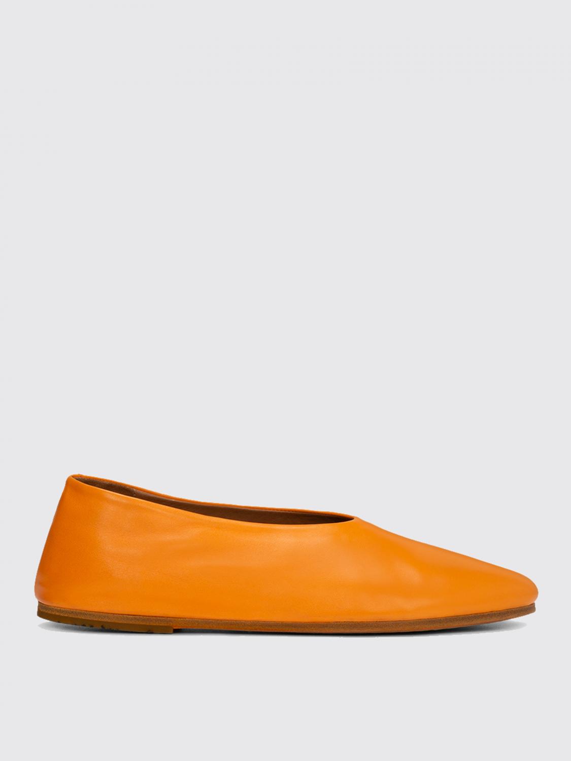 Orange deals flat shoes