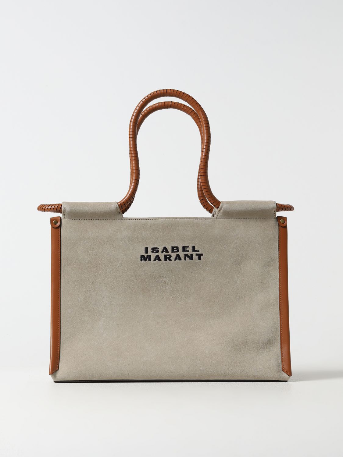 Shop Isabel Marant Toledo Bag In Suede In Beige