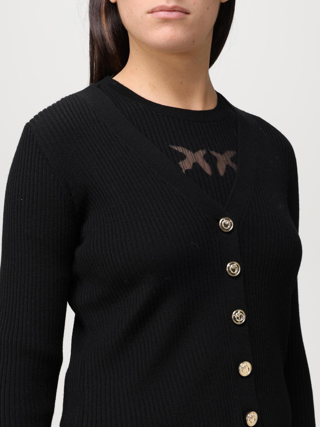 Cropped lurex Monogram sweater PINKO → Shop Online