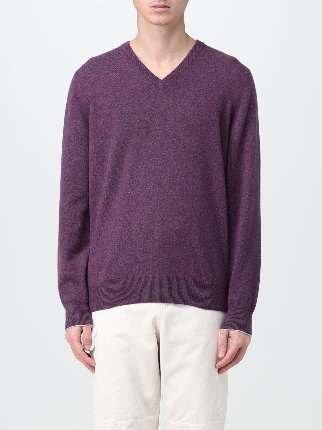 Brunello Cucinelli Pullover  Herren Farbe Pflaume In Plum