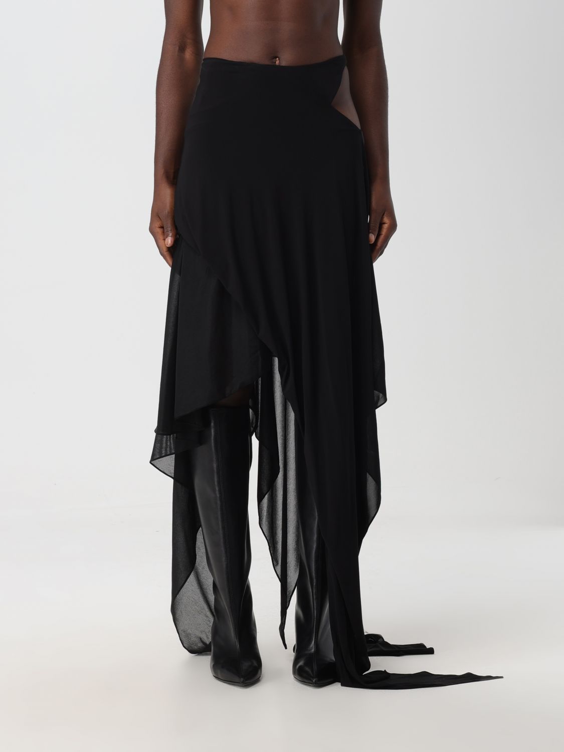 Shop Mugler Skirt  Woman Color Black