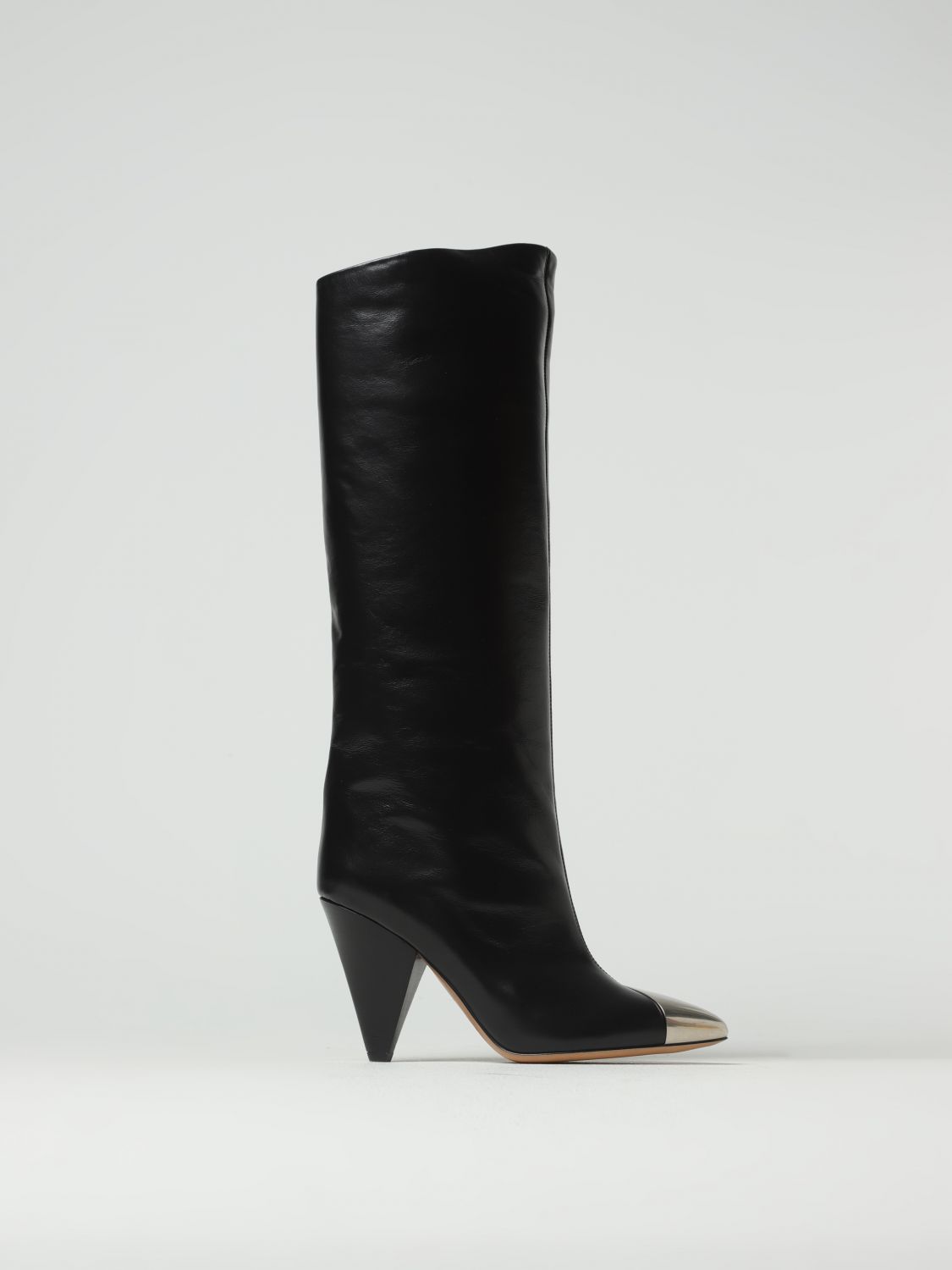 Shop Isabel Marant Leather Boots In Black