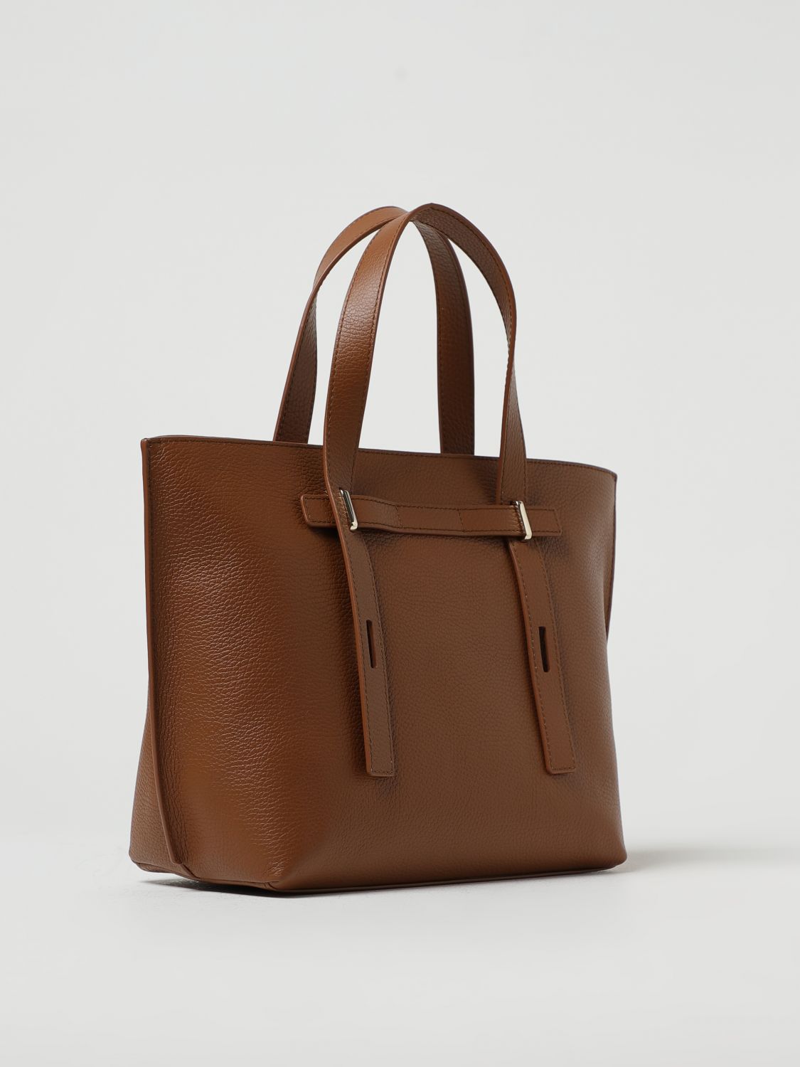 Furla Giove Leather Tote Bag - Brown