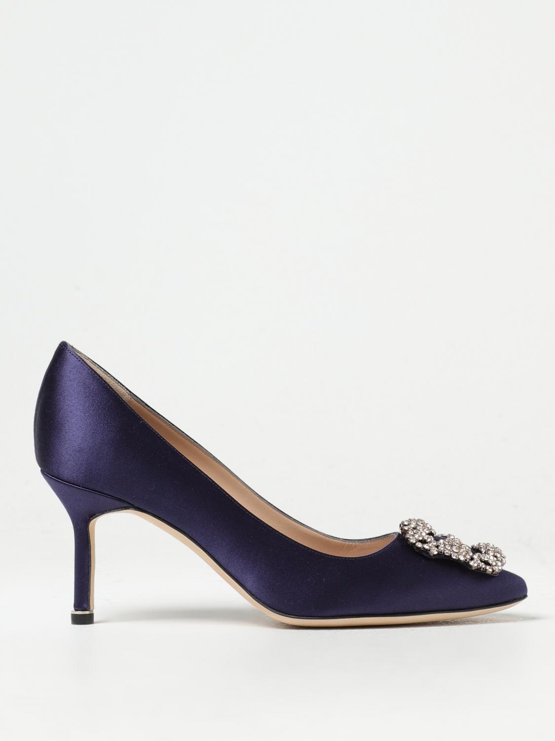 Manolo Blahnik High Heel Shoes  Woman In Navy