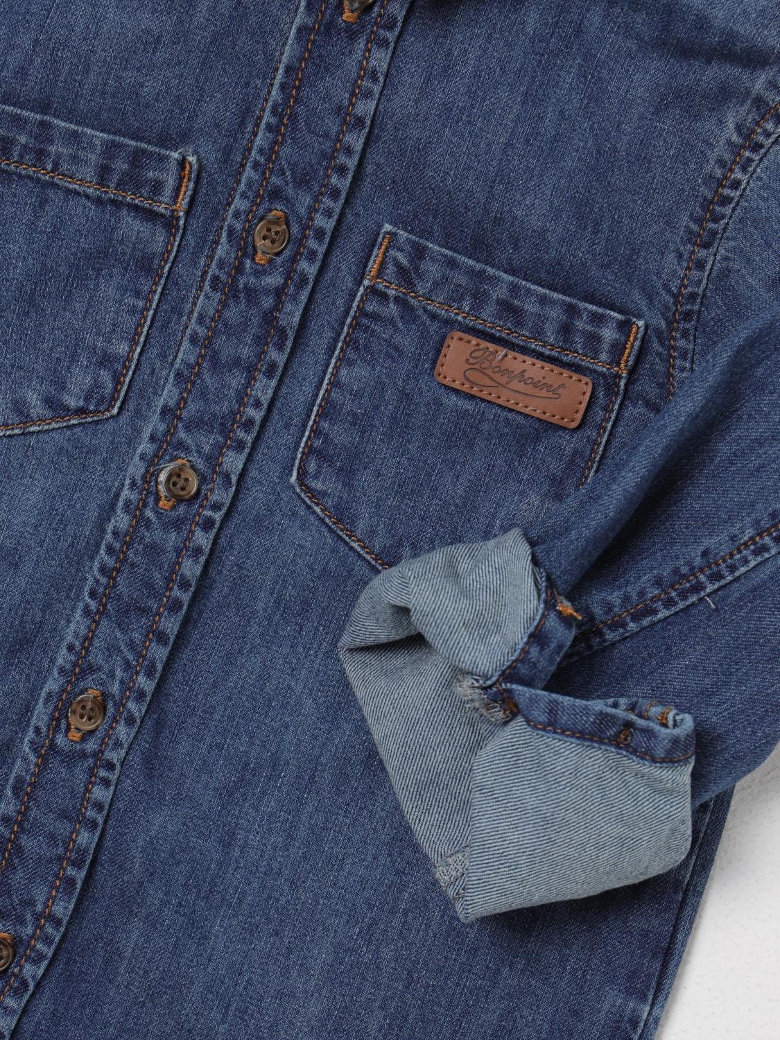 BONPOINT: shirt for boys Blue Bonpoint shirt W03BSHW00012 online at 