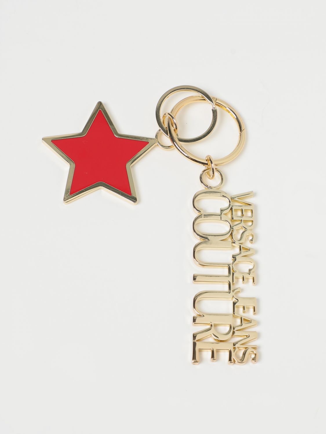 Versace Jeans Couture Keyring  Woman In Red