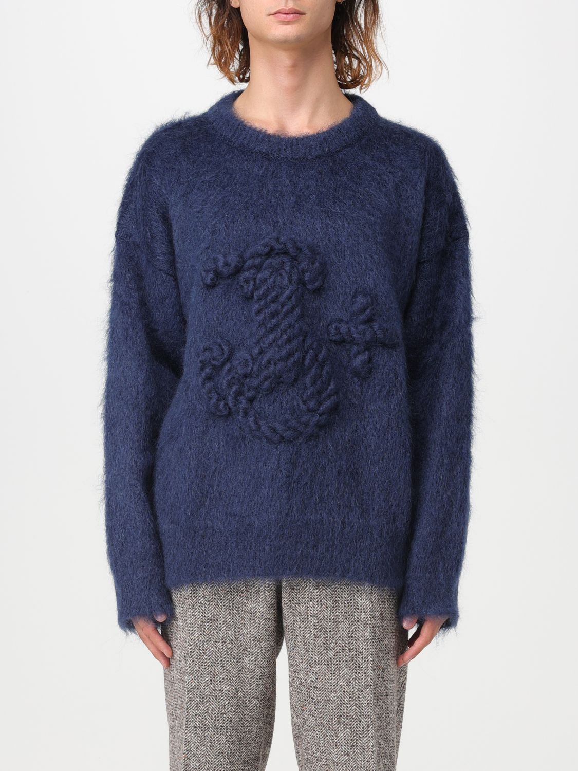 Shop Jil Sander Sweater  Men Color Blue