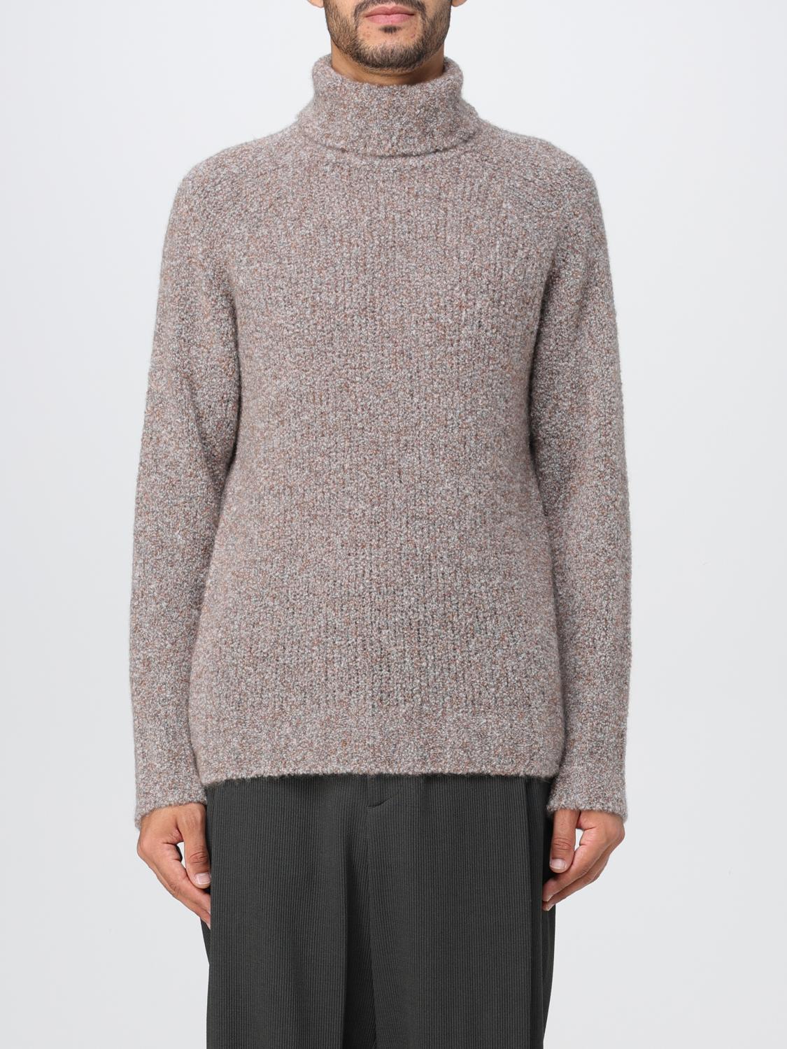 Shop Giorgio Armani Turtleneck Sweater In Beige