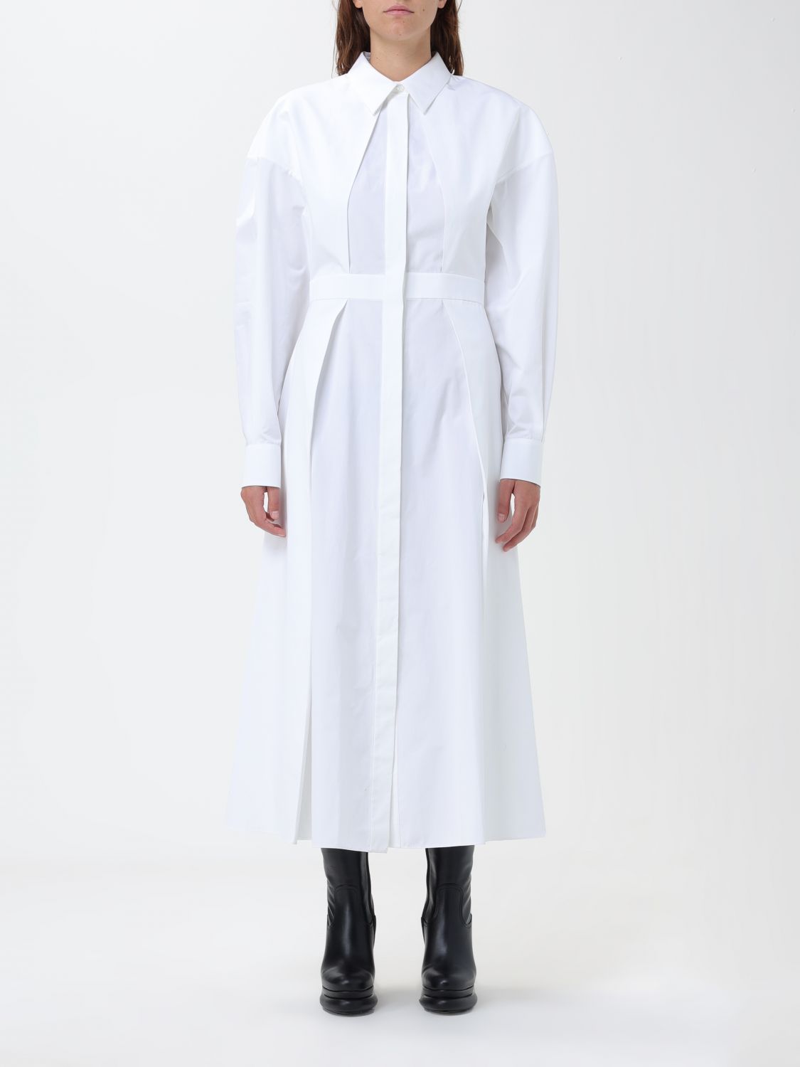 Alexander Mcqueen Dress  Woman In White
