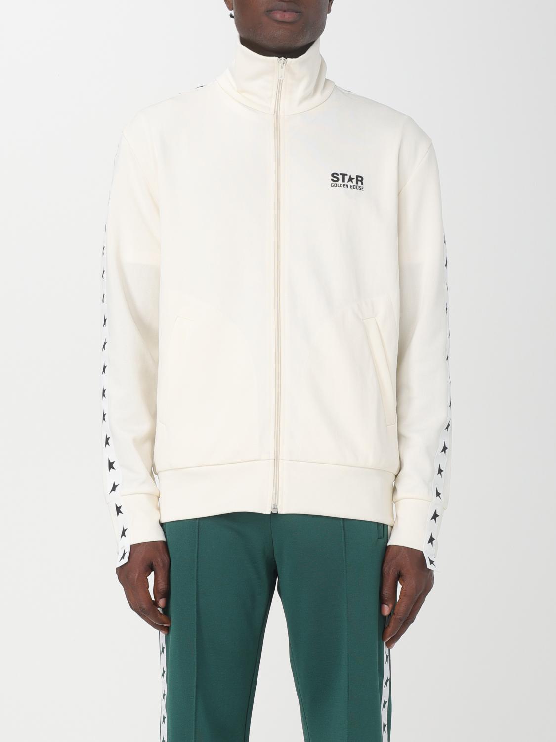スウェット・トレーナー Golden  Deluxe Brand Ivory Polyester Denis Sweatshirt Golden Goose Deluxe Brand Men Ivory Polyester Denis