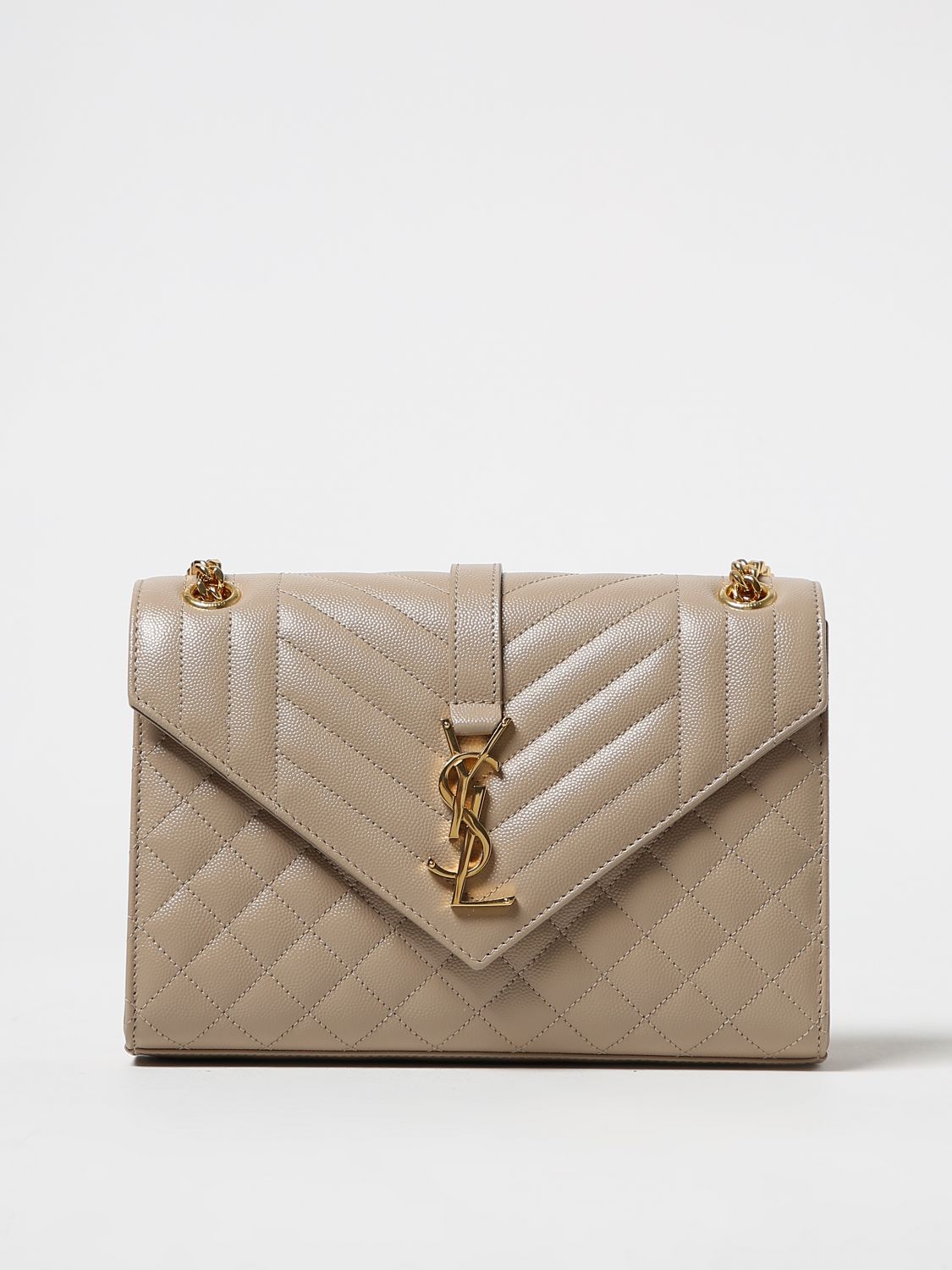 Saint Laurent Medium Envelope Quilted Leather Shoulder Bag