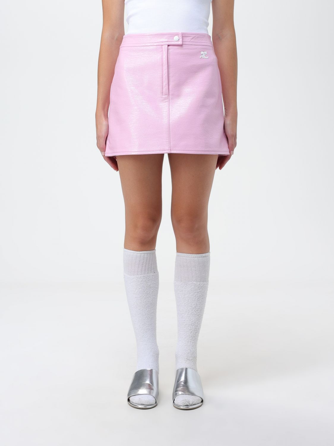COURRÈGES 半身裙 COURRÈGES 女士 颜色 粉色,E73052010