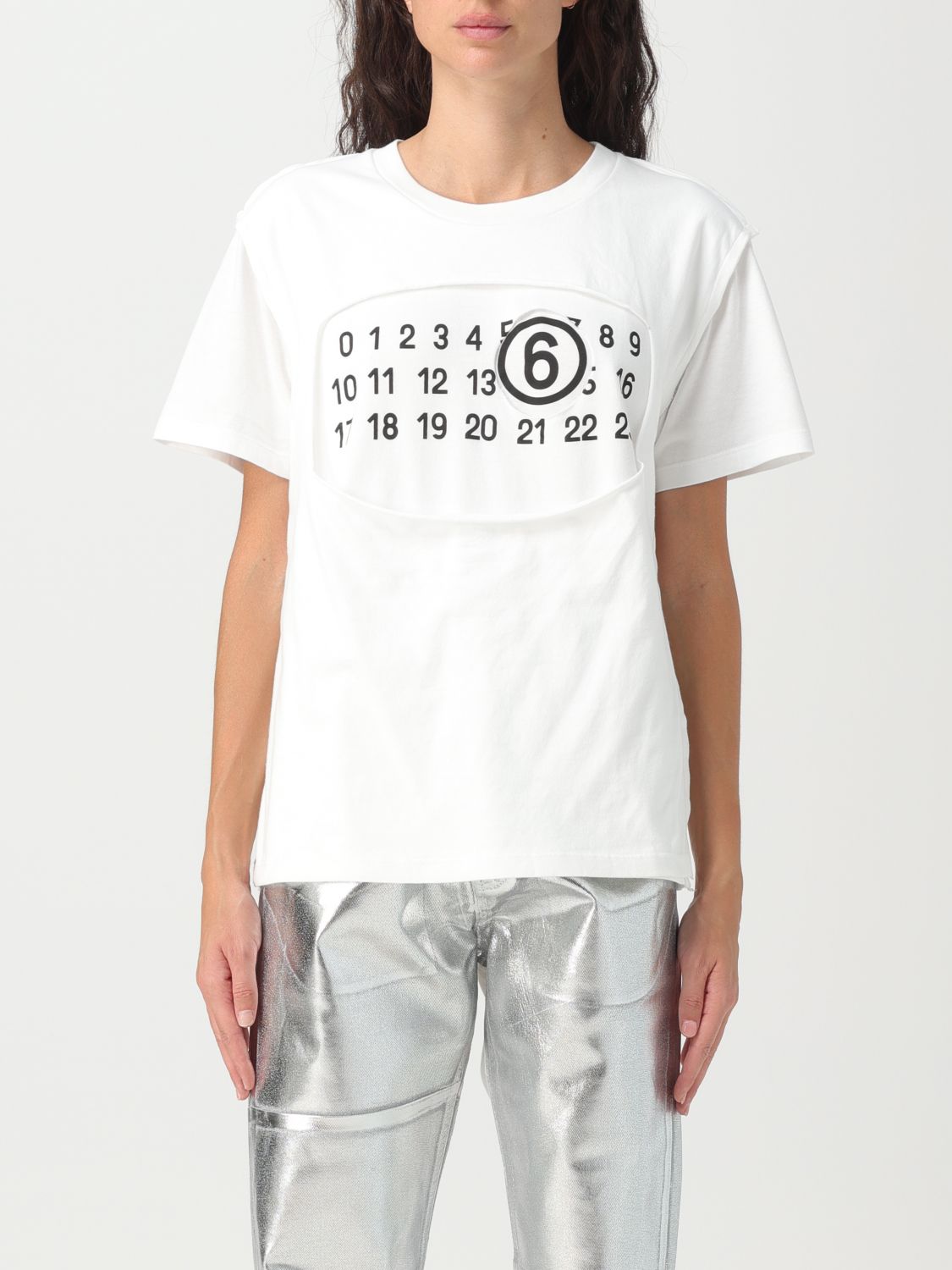 MM6 MAISON MARGIELA ハイブリッド Tシャツ - Tシャツ/カットソー(七分