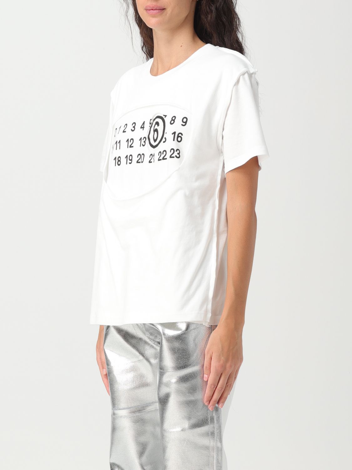 MM6 MAISON MARGIELA ハイブリッド Tシャツ - Tシャツ/カットソー(七分 ...