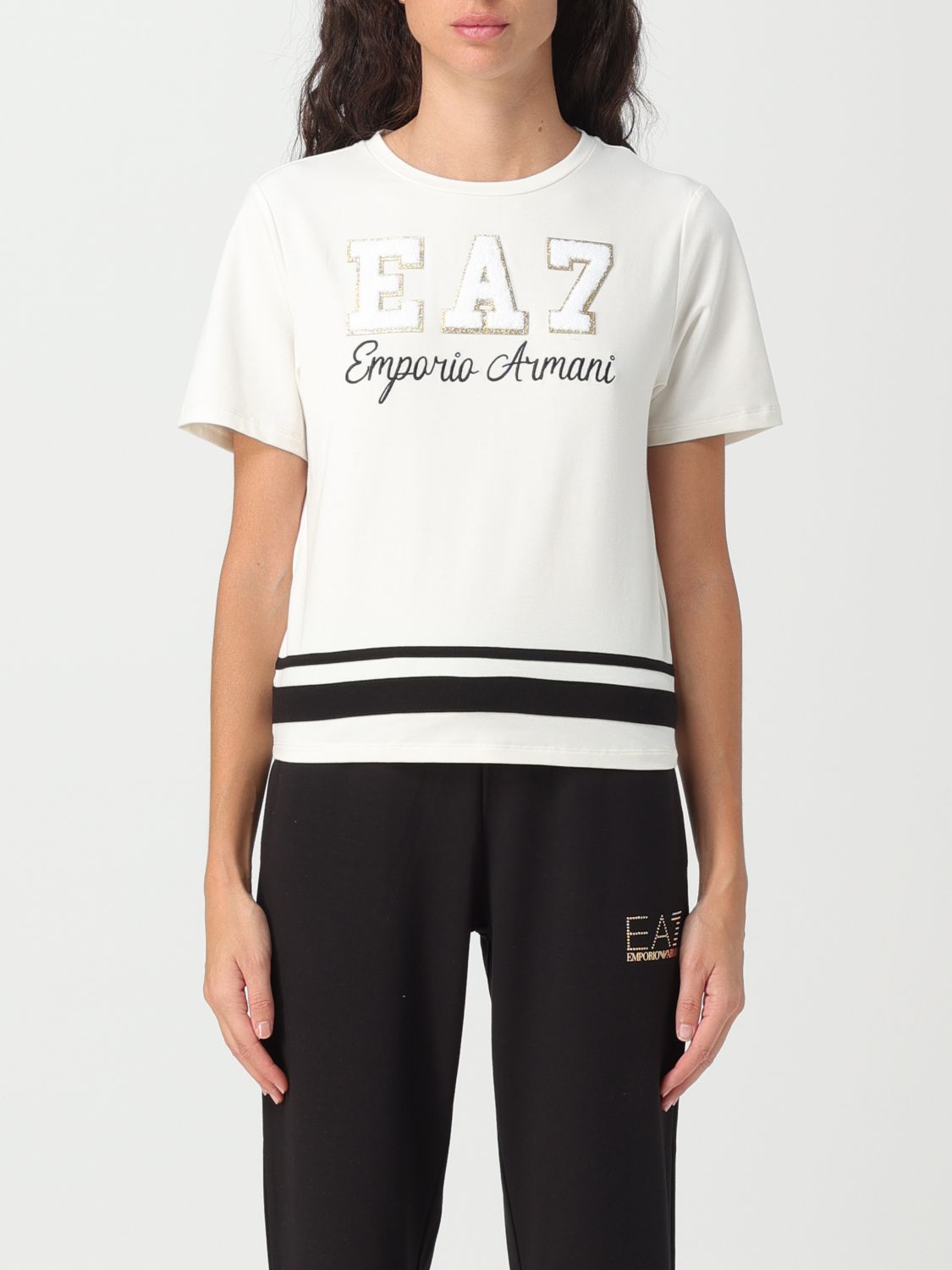 t shirt for woman White Ea7 t shirt 6RTT34TJPYZ online at GIGLIO