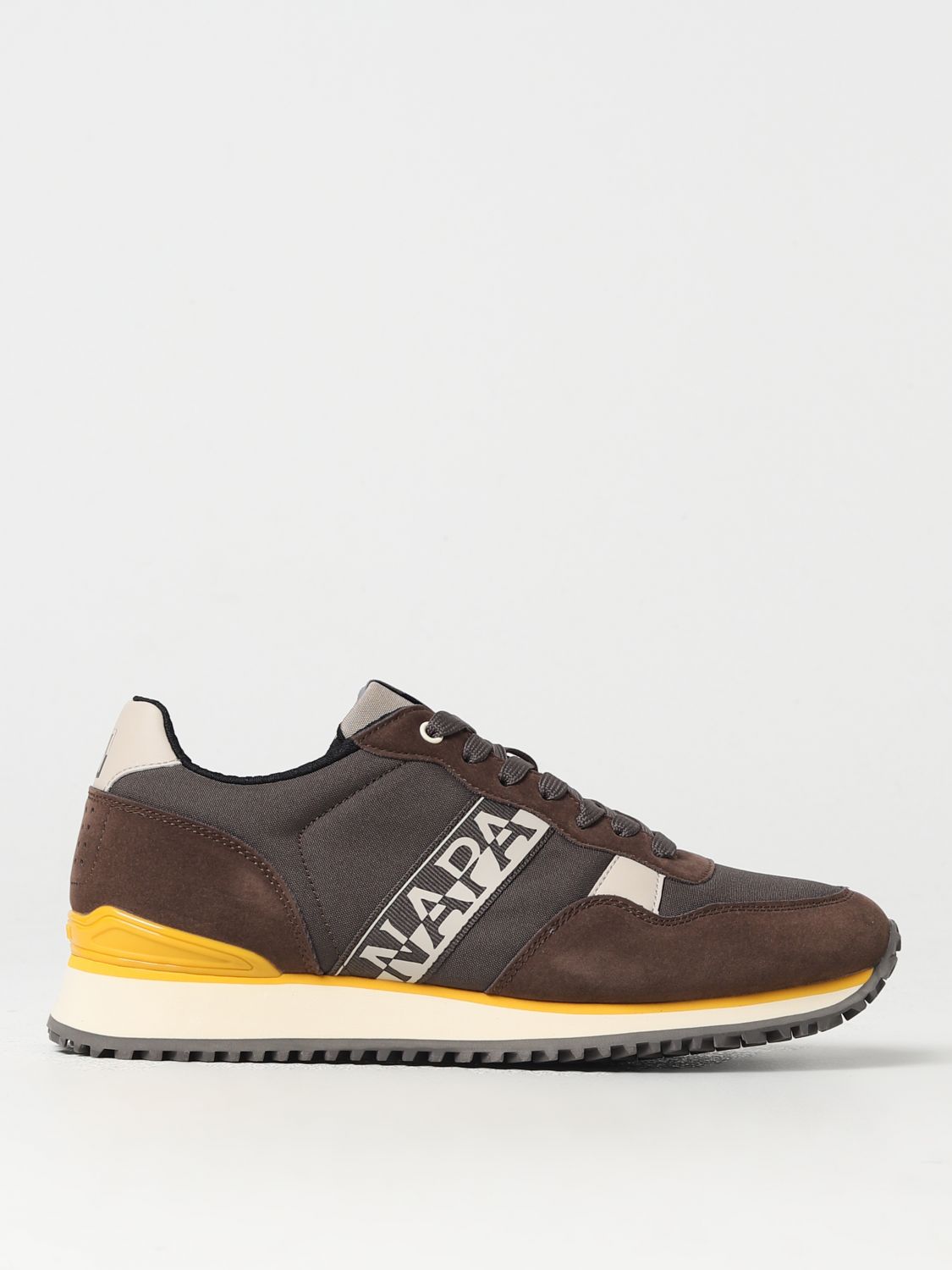 Shop Napapijri Sneakers  Men Color Brown