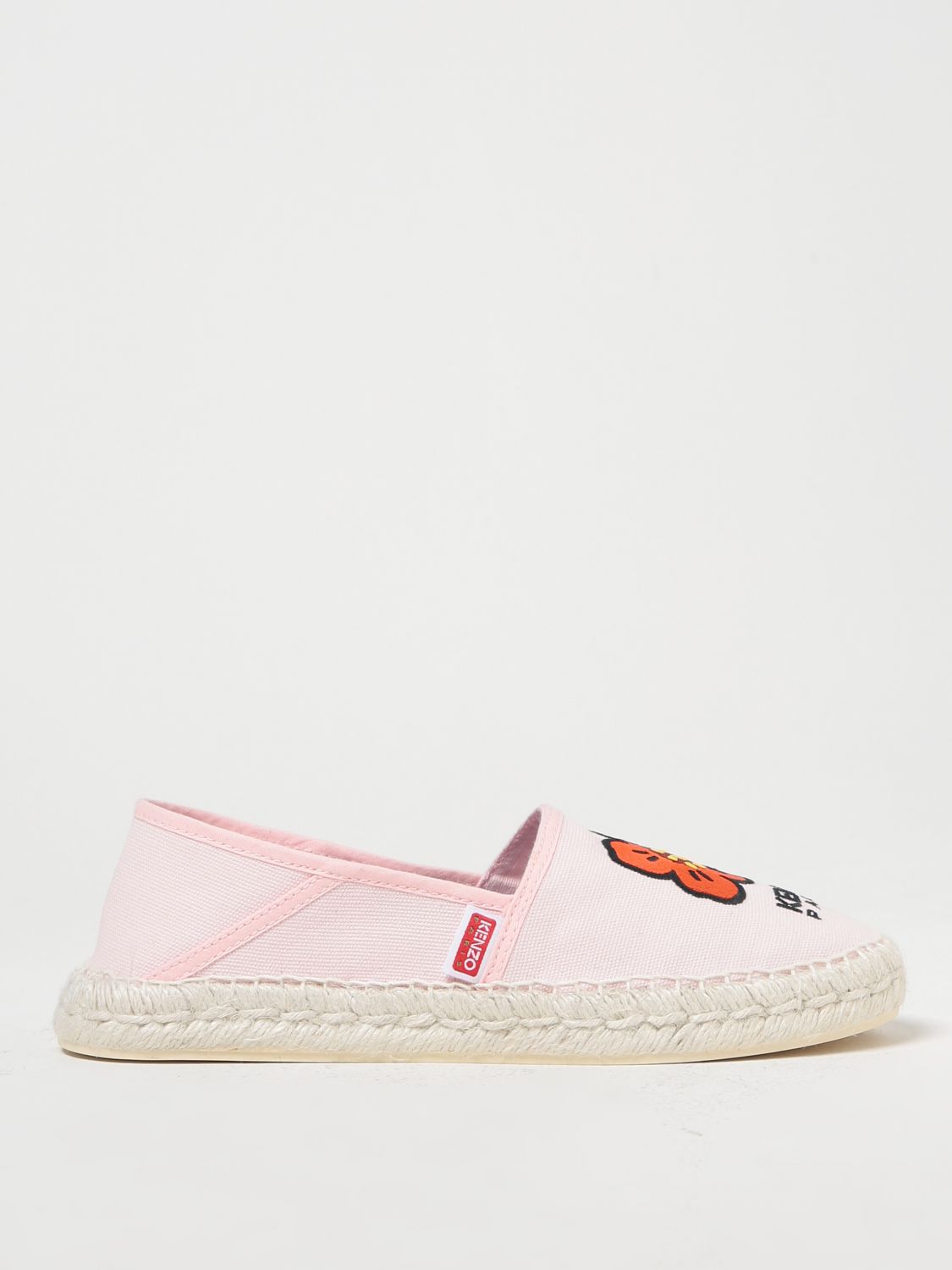 KENZO FLOWER ESPADRILLES IN CANVAS WITH EMBROIDERED LOGO,E74016010
