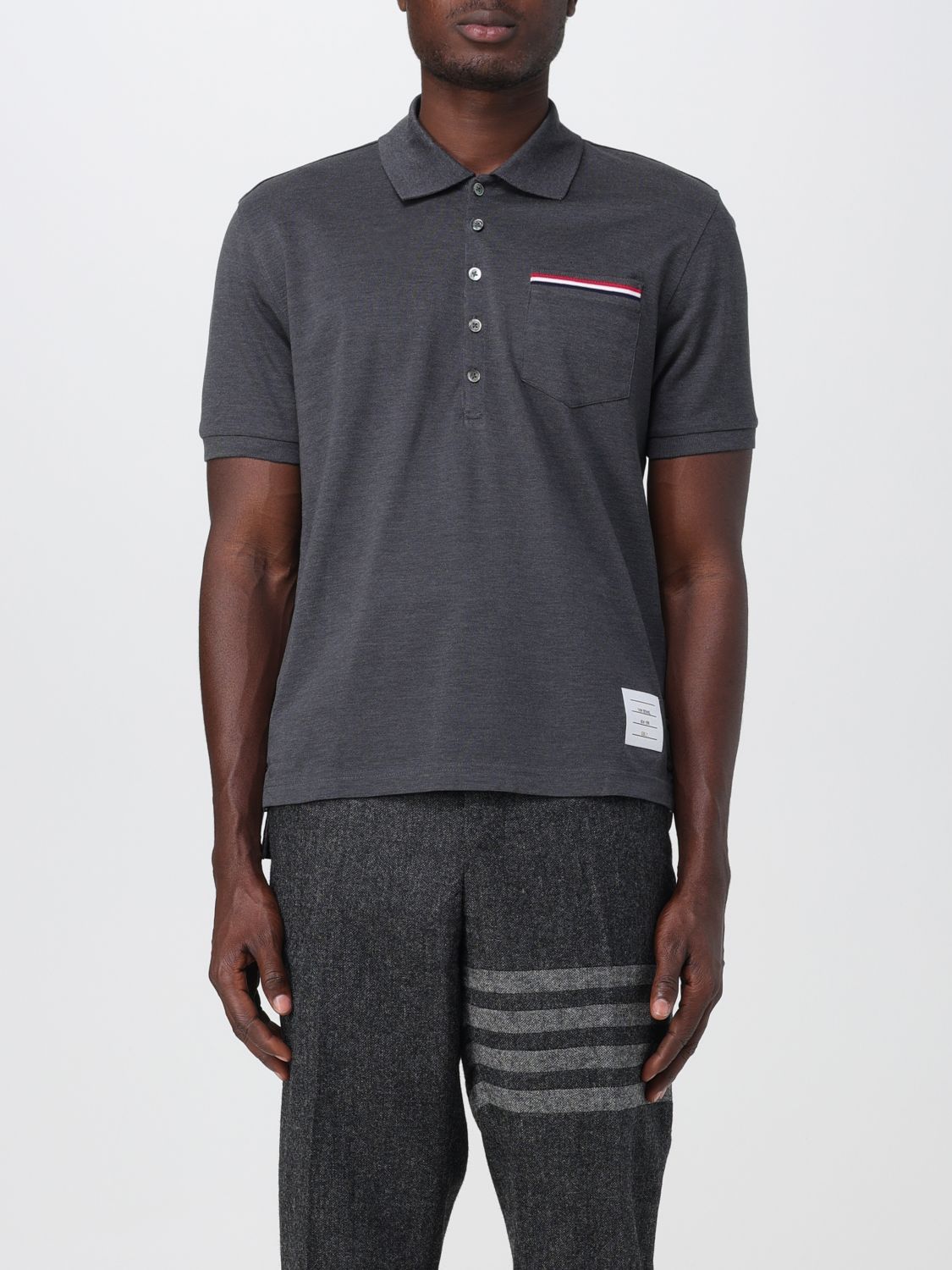 Thom Browne Polo  Herren Farbe Grau In Grey