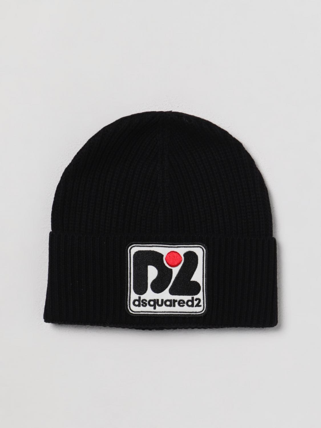 DSQUARED2 Cappello Junior in lana e cotone a costine