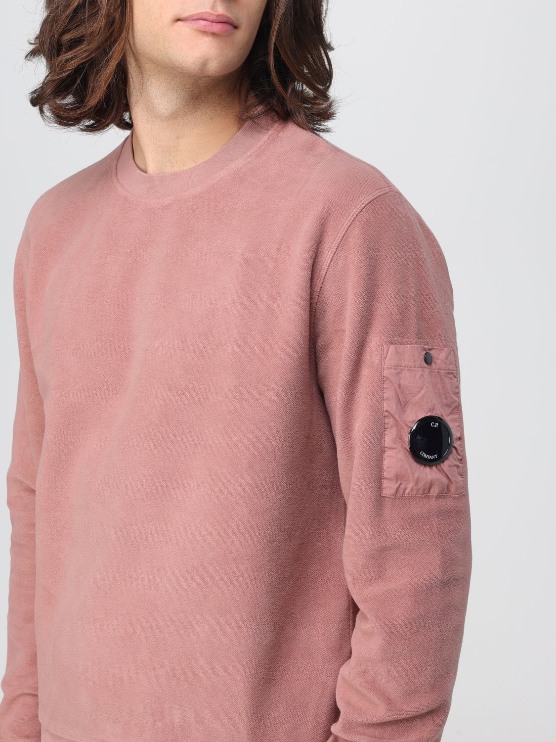 Cp company pink outlet sweatshirt