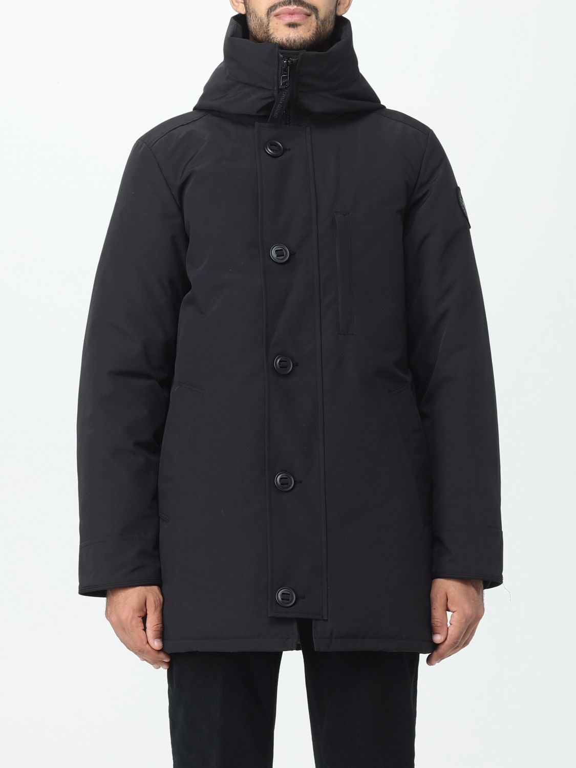 CANADA GOOSE: jacket for man - Black | Canada Goose jacket 2053MB ...