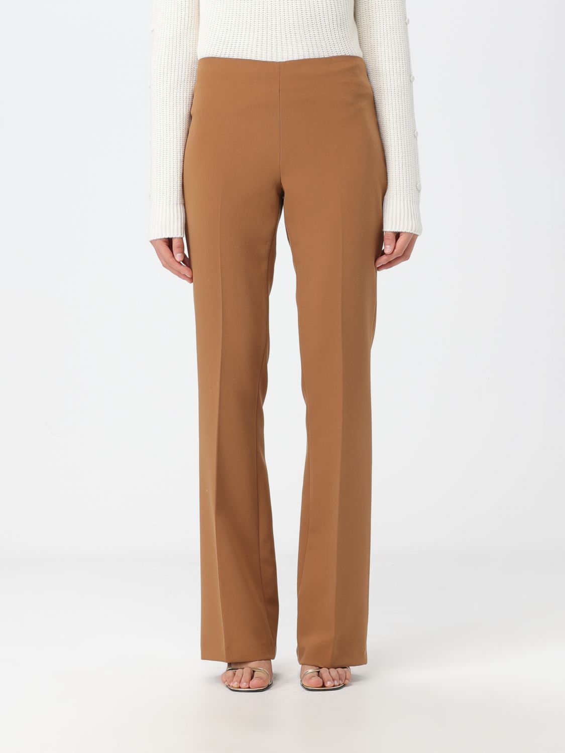 Twinset Trousers  Woman In Brown