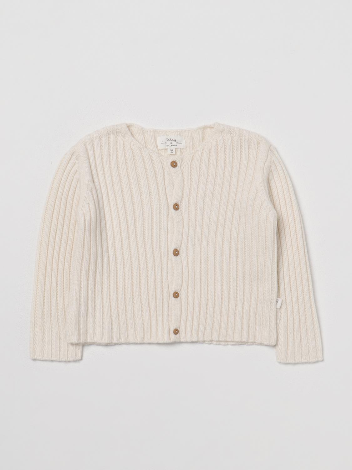 TEDDY & MINOU Pullover Kinder Farbe Weiß