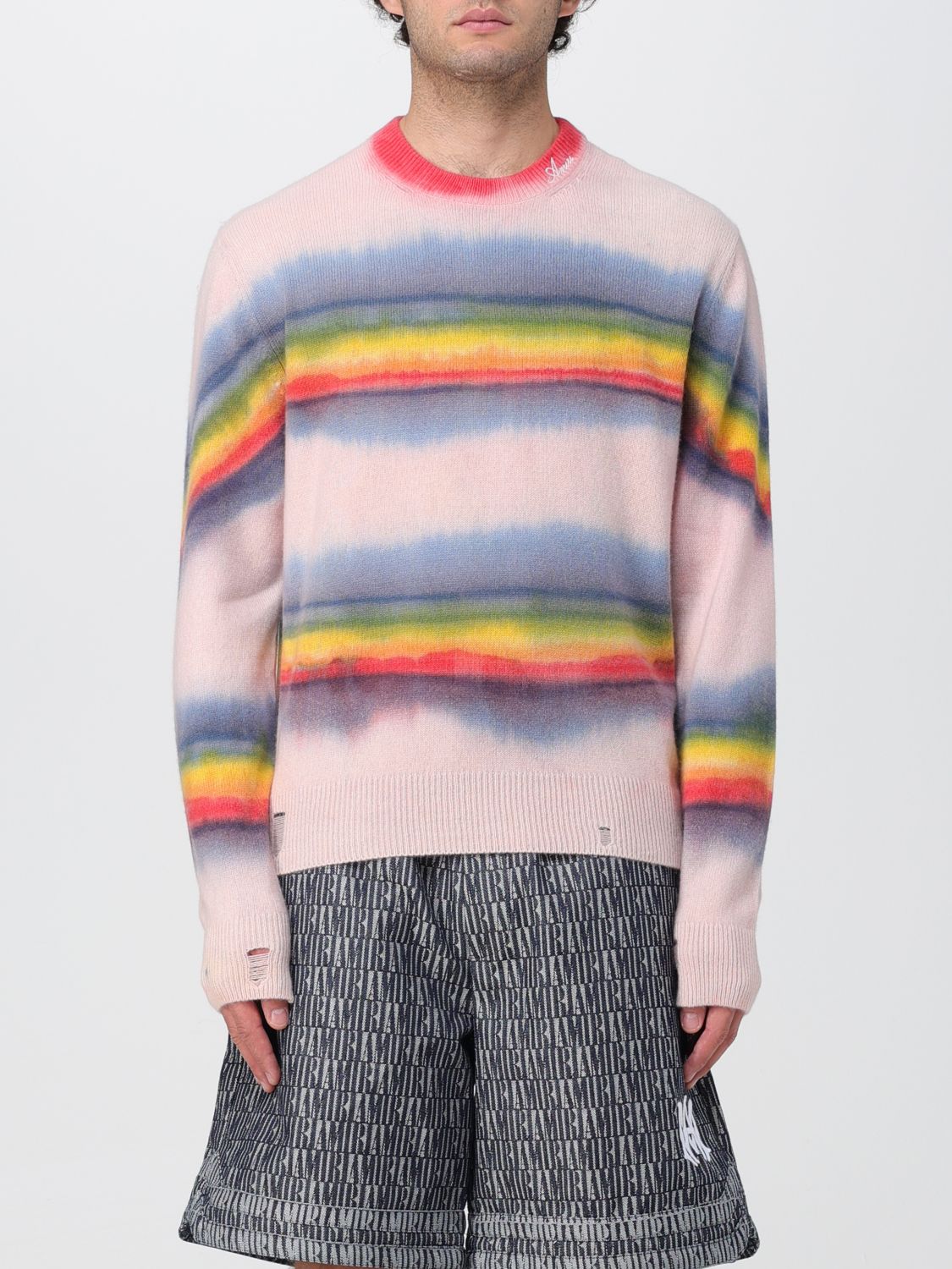 Shop Amiri Sweater  Men Color Multicolor