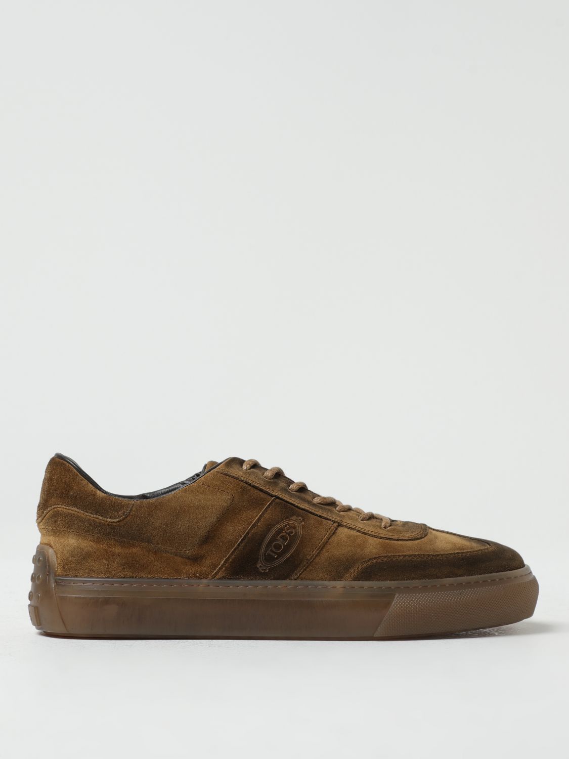 Tod's Sneakers In Suede With Laces In Bronze