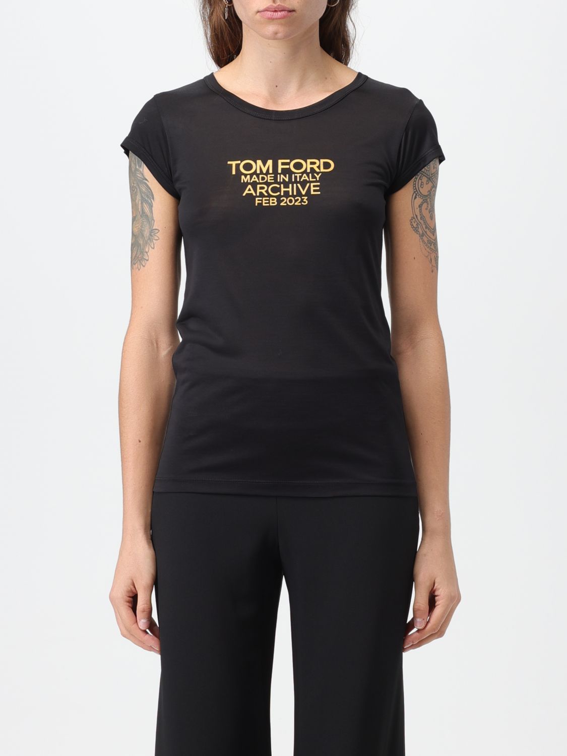 T恤 TOM FORD 女士 颜色 黑色