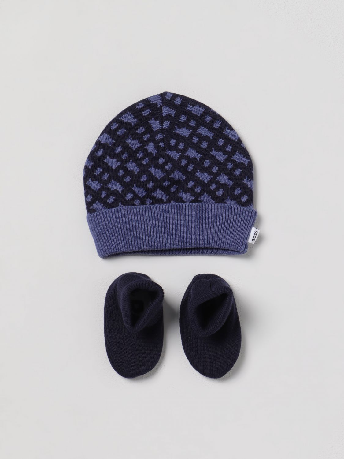 Louis Vuitton Beanie & Scarf Set In Blue